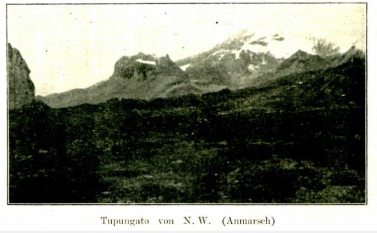 Tupungato desde el Noroeste durante la aproximación.